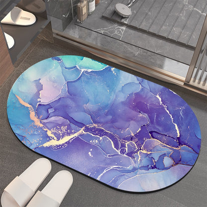 Anti Slip Water Absorbent Bath Mat (Random Design)